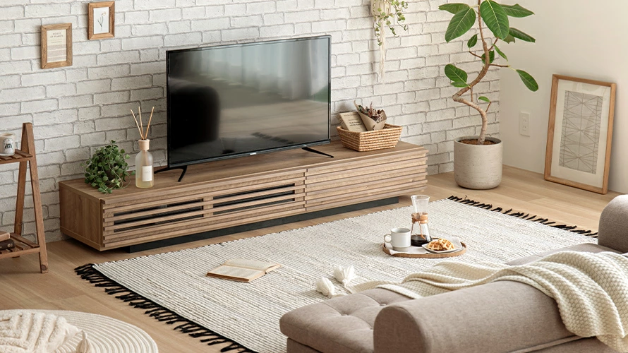 無垢天然木テレビボード （暮らしのデザイン） ありがたかっ