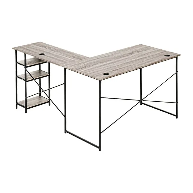 L字型タイプ 木目調パソコンデスク｜インテリア家具・家電・雑貨通販【MODERN DECO モダンデコ】