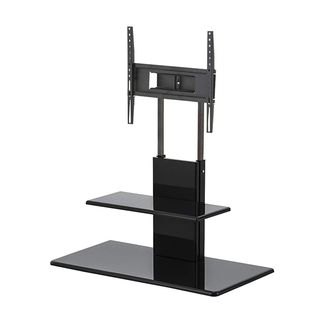 6段階高さ調節 壁寄せテレビスタンド キャスター付き 左右角度調節機能