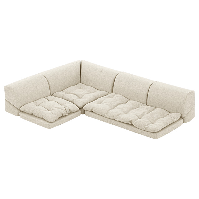 幅190cm] 3人掛けフロアソファ プレミアムタイプ｜モダンデコ公式